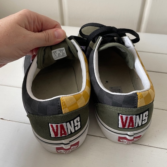 VANS Old Skool Rally Checker Suede Canvas Sneakers - Picture 6 of 6